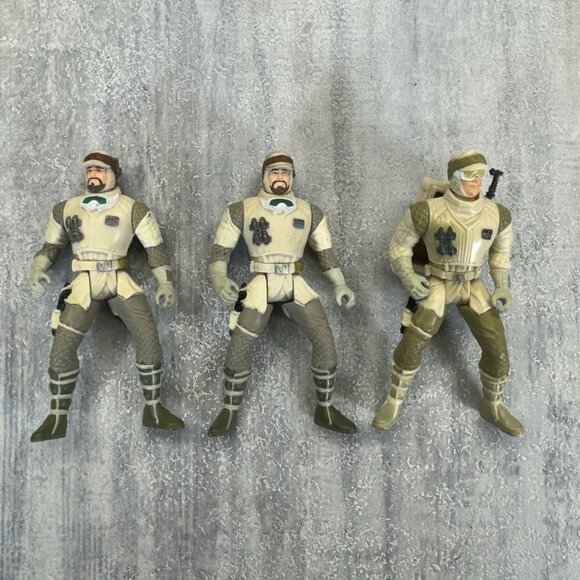 Star Wars Action Figure: Hoth Rebel Soldier Deluxe POTF2 1997 Loose - Picture 1 of 3